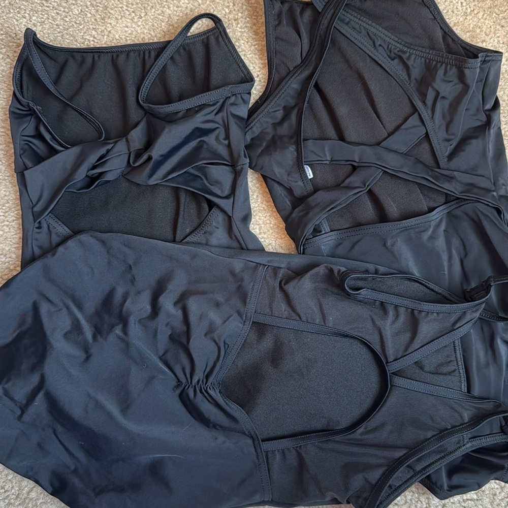 Set of three black leotards - Picture 2 of 3